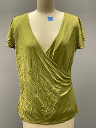 Jones New York Cross/Wrap Front Women's Blouse Shirt, Medium