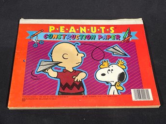 1965 Peanuts Construction Paper