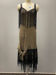 Vintage Flapper Style Dress (Needs Repair) Fringe Tassel