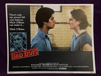 'Bad Boys' 1982 Movie Lobby Card - Sean Penn & Reni Santoni