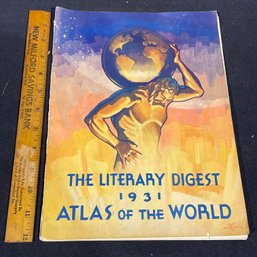 1931 'THE LITERARY DIGEST ATLAS OF THE WORLD' Loaded With Great Vintage Maps