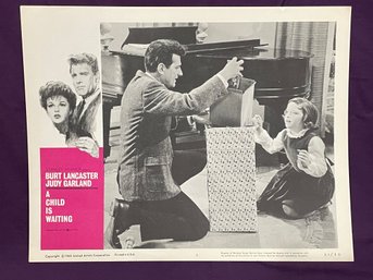 'A Child Is Waiting' 1962 Movie Lobby Card - BURT LANCASTER, JUDY GARLAND