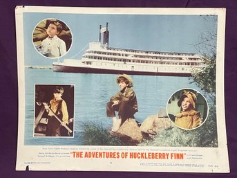 'THE ADVENTURES OF HUCKLEBERRY FINN' 1960 Movie Lobby Card
