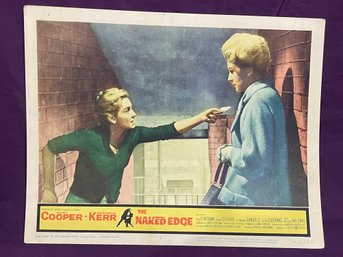 'THE NAKED EDGE' 1961 Movie Lobby Card