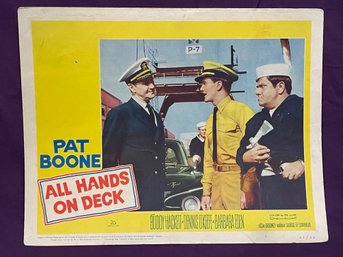 Pat Boone 'ALL HANDS ON DECK' 1961 Movie Lobby Card