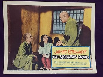 JAMES STEWART 'THE MOUNTAIN ROAD' 1960 Movie Lobby Card