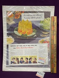 1938 Lemon JELL-O Magazine Ad