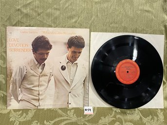 Carlos Santana & John McLaughlin 'Love Devotion Surrender' 1973 Vinyl Record C 32034