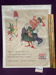 1956 Jester & King Riddle JELL-O Magazine Ad