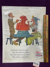 1955 Jack Spratt JELL-O Magazine Ad