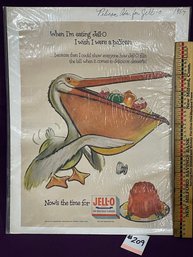 1954 Pelican JELL-O Magazine Ad