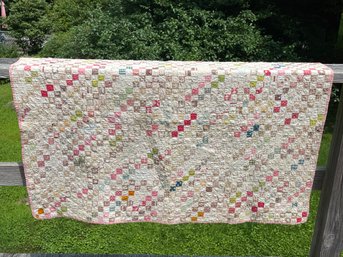 Small Antique 'Postage Stamp' Quilt