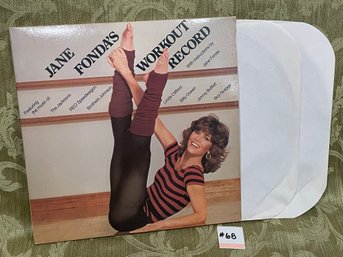 'Jane Fonda's Workout Record' 1982 Double Vinyl Record Set CX2 38054
