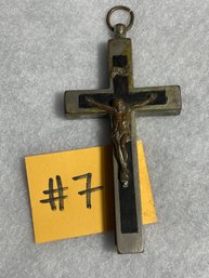 Vintage Crucifix Cross Pendant (Slides Open) GERMANY