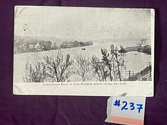 Connecticut River At East Haddam Before Bridge Was Built 1915 Postcard