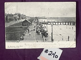 1904 'The Boardwalk - Ocean Grove' New Jersey Shore Antique Postcard