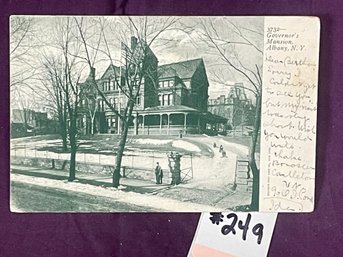 'Governor's Mansion, Albany, New York' 1905 Antique Postcard