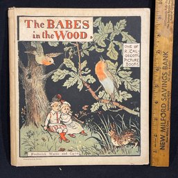 'The Babes In The Wood' Morbid Children's Death - Antique Book