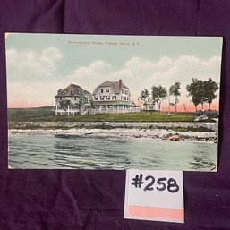 Munnatawket House, Fishers Island, NY 1909 Antique Postcard