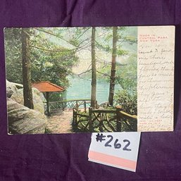 NOOK IN CENTRAL PARK New York 1907 Antique Postcard