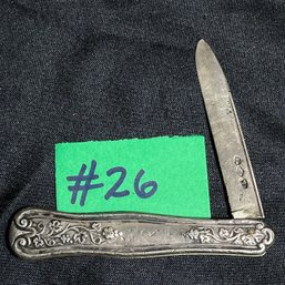 Antique Albert Coles Sterling Silver Pocket Knife