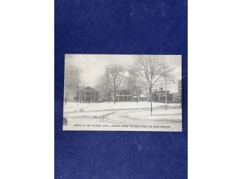 'Winter At New Milford, Connecticut' Vintage Postcard