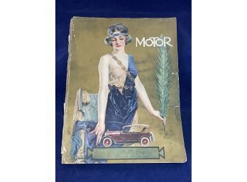 January 1923 MoToR Magazine - Very Rare Early Automobile, Antique Car Advertising