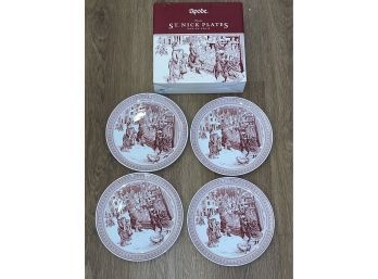 Spode St. Nick Christmas Plates (Set Of 4) Williams Sonoma