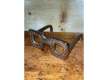 Wacky Cast Aluminum Glasses Sculpture - Store Display