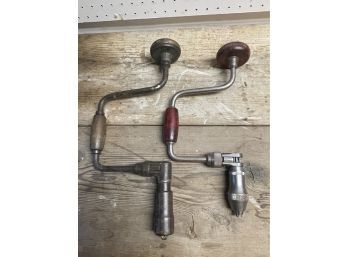 2 Antique/Vintage Hand Brace Drills