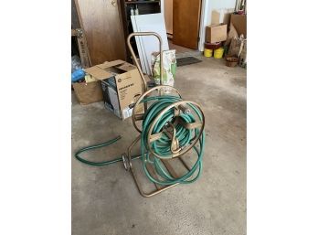 Vintage Metal Garden Hose Holder/Reel