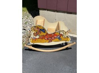 Vintage Rocking Horse With Springs