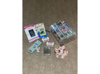 Lot Of Sewing Items, Thread, Etc.