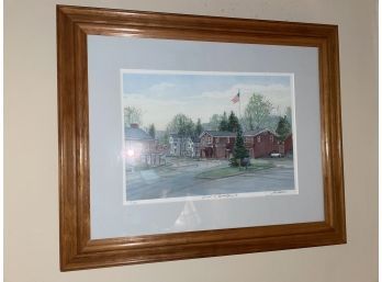 'View Of Brookfield' (Connecticut) Signed & Numbered Print By M. Davis