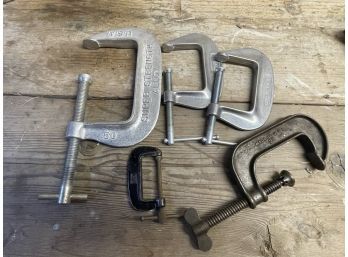 Lot Of 5 Clamps