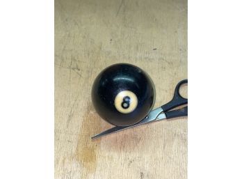 Vintage 8 Ball Pool Ball, Billiard