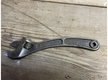 Antique Bergman Curved Adjustable Wrench