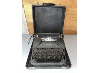 Smith Corona 'Sterling' Portable Typewriter With Case