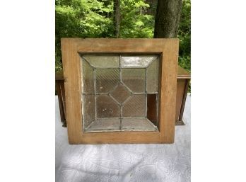 Antique Leaded Glass Window 'As Is'