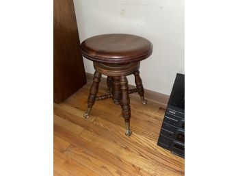 Antique Claw Foot Adjustable Piano Stool