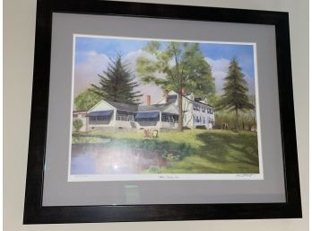 'White Turkey Inn' (Brookfield, Connecticut) Signed & Numbered Print By Dennis Stuart