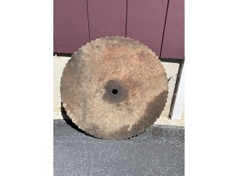 Antique Large Round Saw Blade - Sawmill 25' Diameter