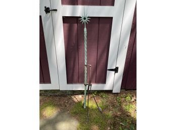 Antique Copper Lightning Rod MUST SEE Beautiful, Complete