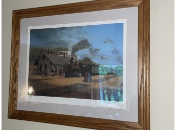 Brookfield, Connecticut Train Station Signed & Numbered Print By Dennis Stuart