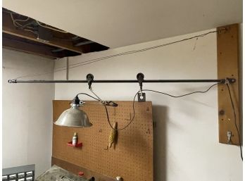 Homemade Shop Light - Swing Arm