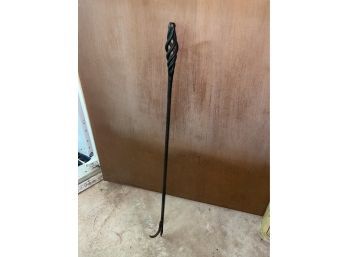 Twisted Iron Fireplace Poker - Hand Wrought Iron