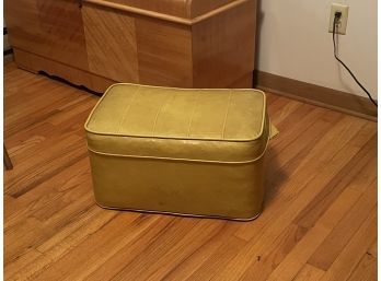 Vintage Vinyl Ottoman