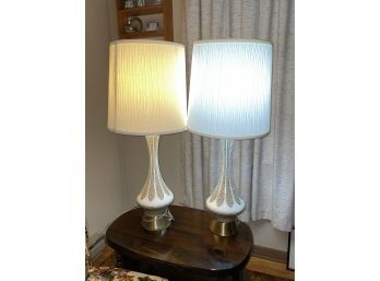 Mid Century Lamps (Pair)