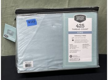 Berkley Jensen King Size Bed Sheets Set NEW 'Cloud Blue'