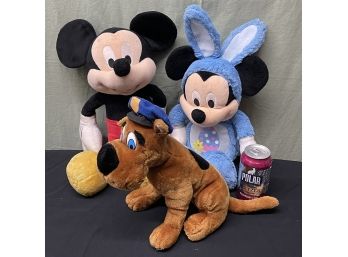 Mickey Mouse & Scooby Doo Stuffed Animal Toys DISNEY